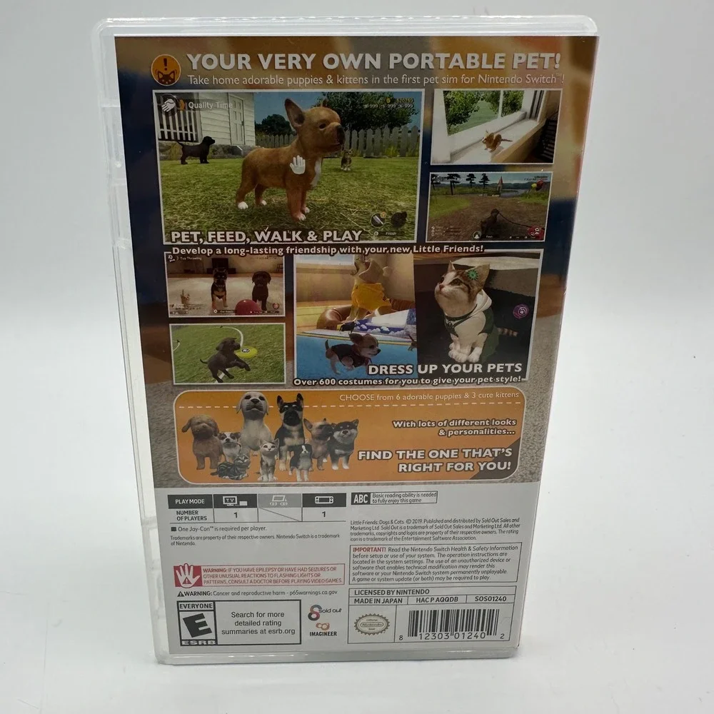 Little Friends: Dogs & Cats -- Standard Edition (Nintendo Switch, 2019)
